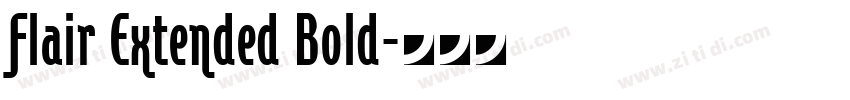 Flair Extended Bold字体转换